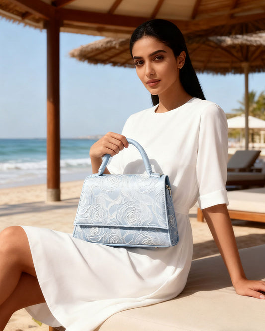 Handheld Bag-Rose pattern bag