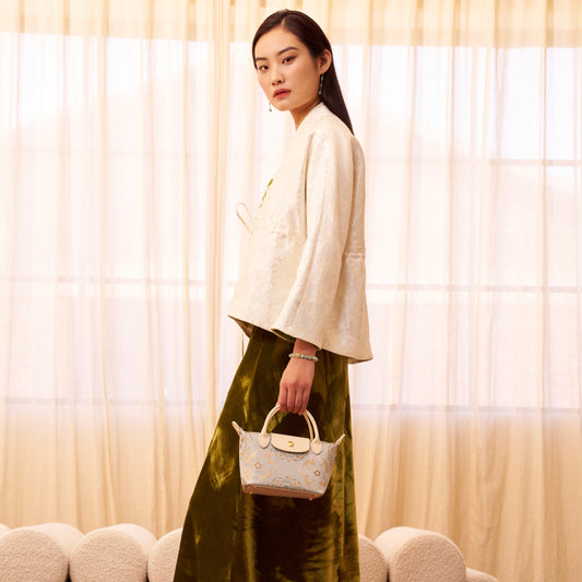 Hobo Tote - Precious Flower and Galloping Deer