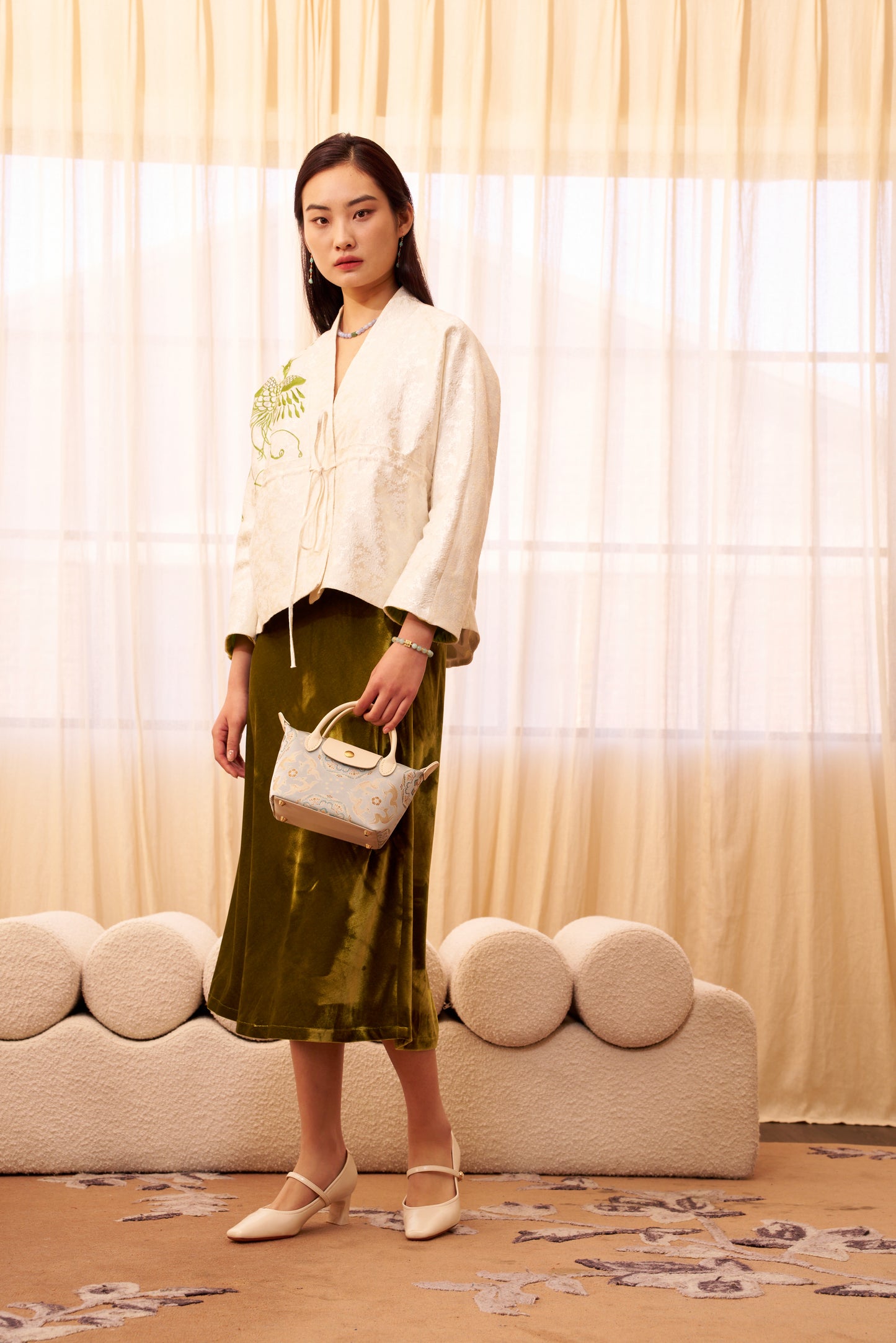 Le Pliage Tote - Precious Flower and Galloping Deer