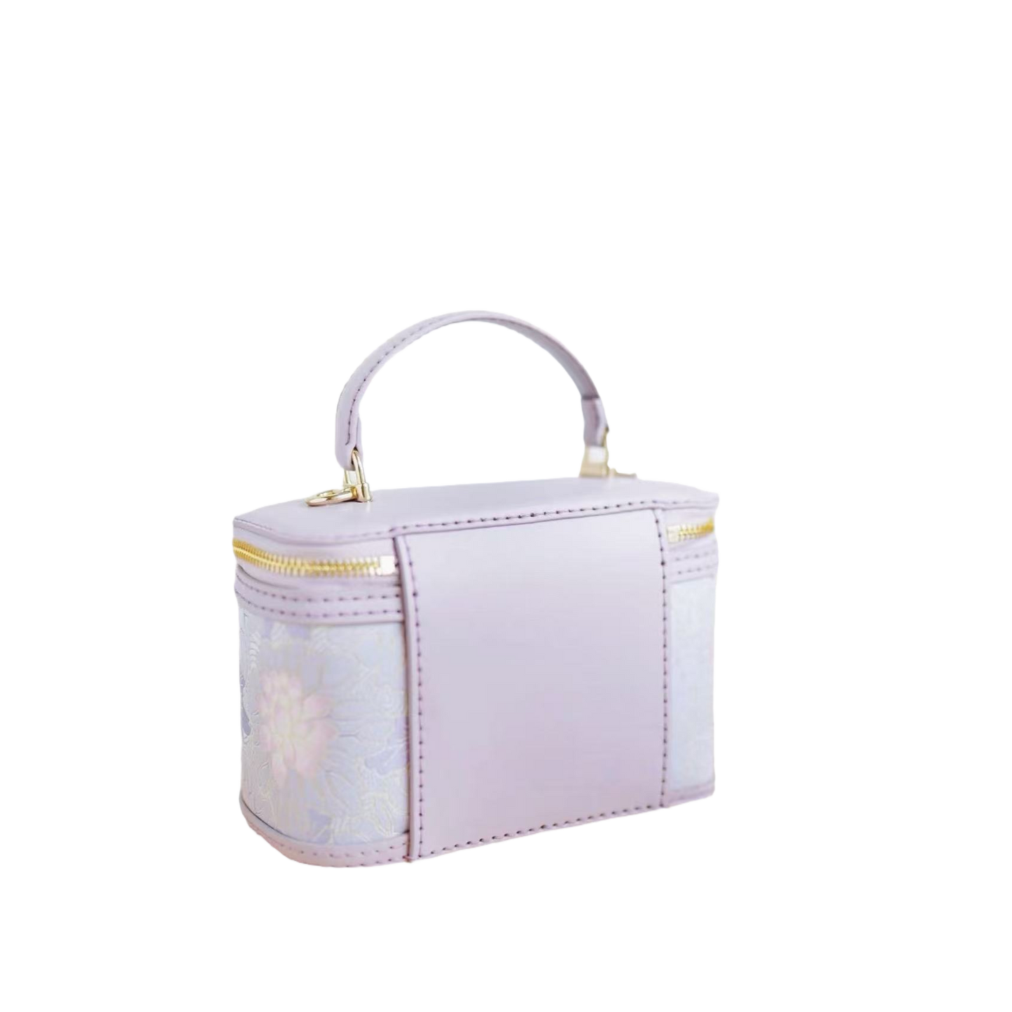 Oval Box Bag - Curved Water Ripple Pattern