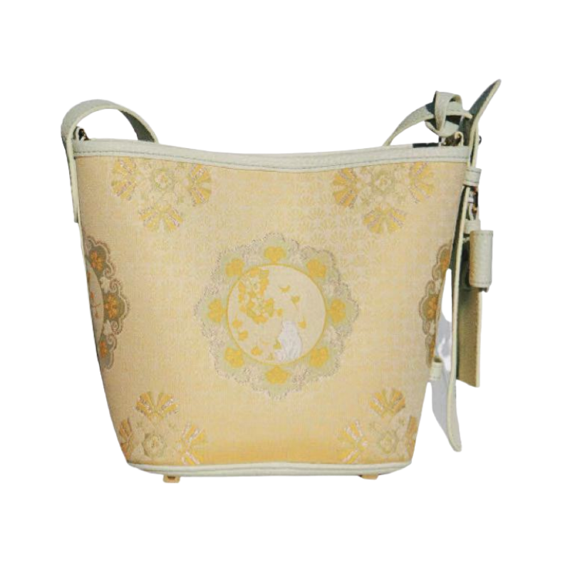 Bucket Bag- Ginkgo Pattern