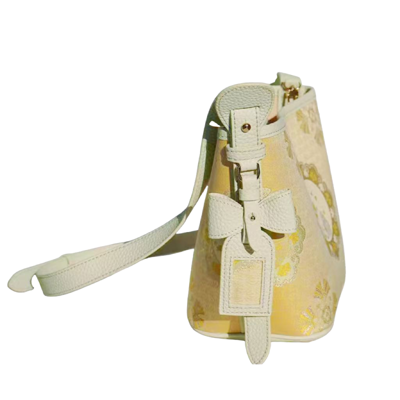 Bucket Bag- Ginkgo Pattern