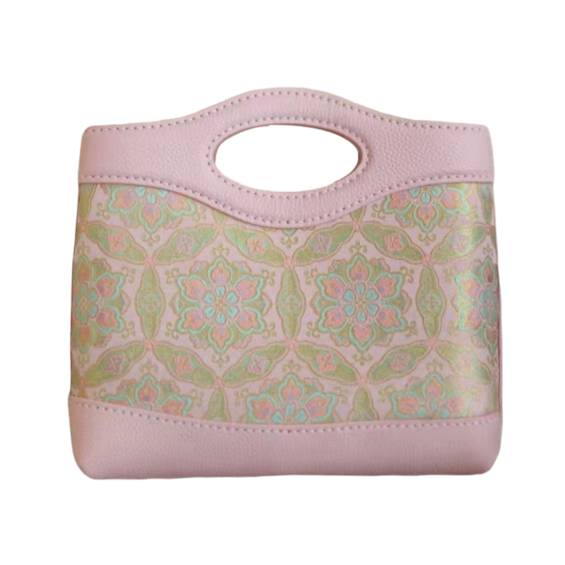 Biscuit Bag-Dunhuang Pink-Gilt Treasure Plate
