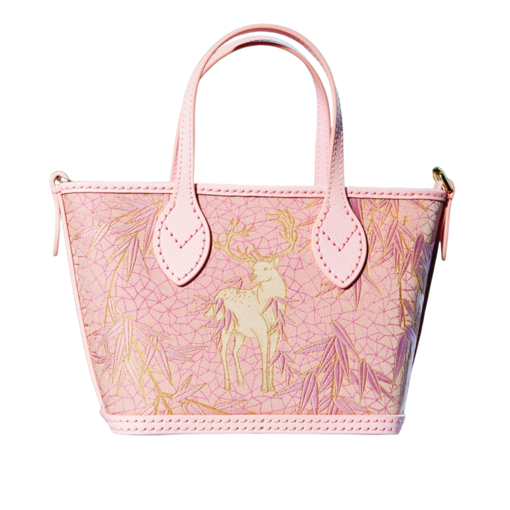 Tote Bag-Harmony of Deer & Bamboo