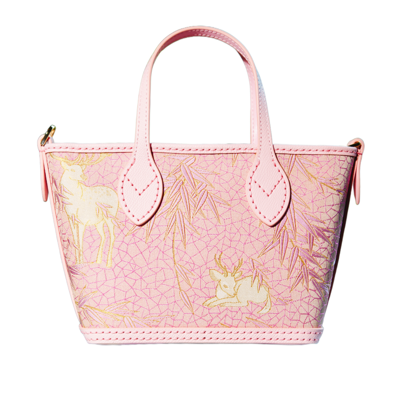 Tote Bag-Harmony of Deer & Bamboo