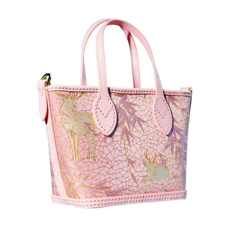 Tote Bag-Harmony of Deer & Bamboo