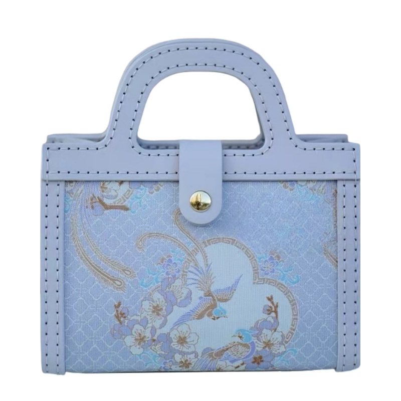 Small Square Bag-Paradise Flycatcher and Apricot Blossoms