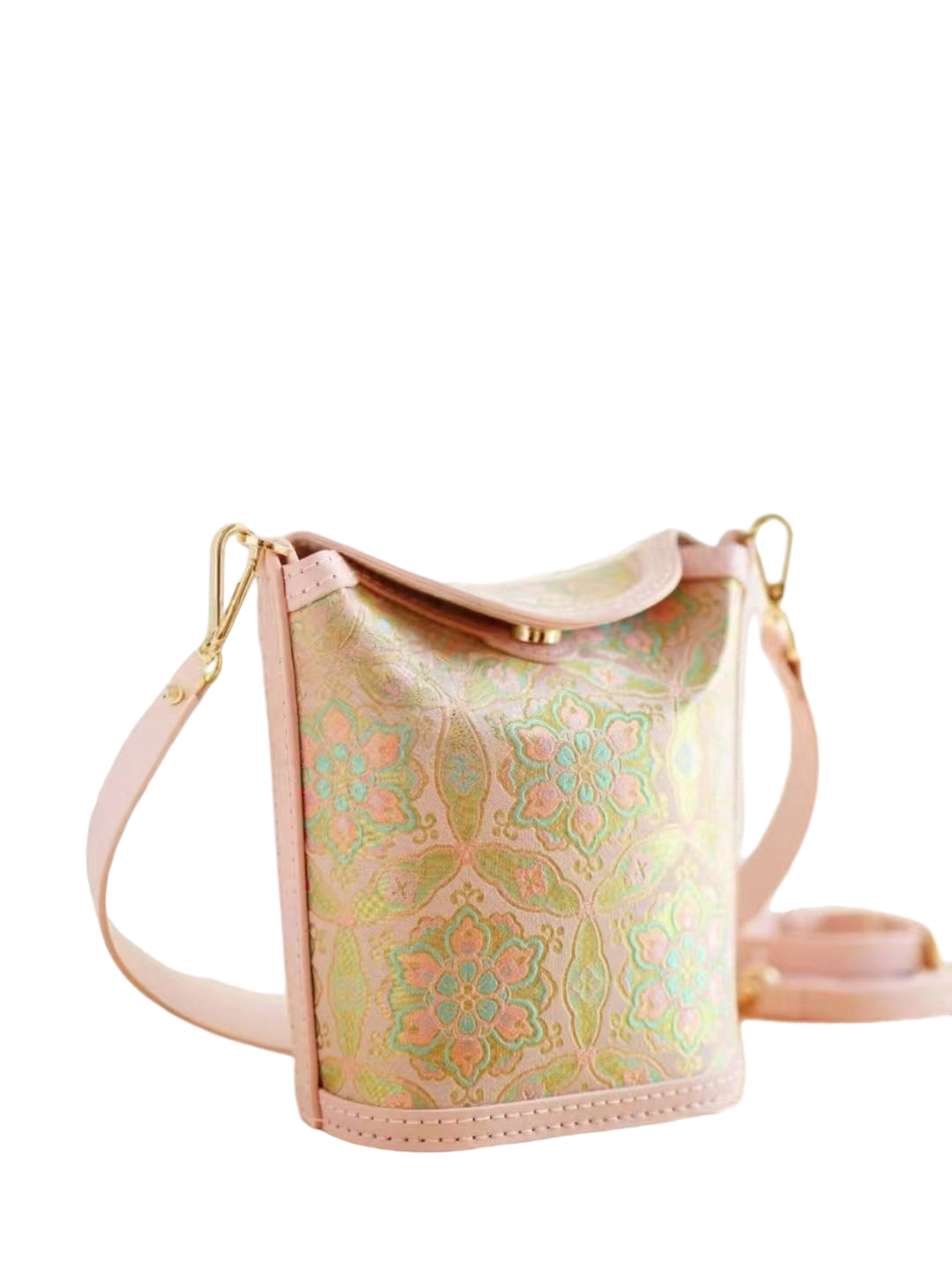 Fries Box Bag-Dunhuang Pink-Gilt Treasure Plate