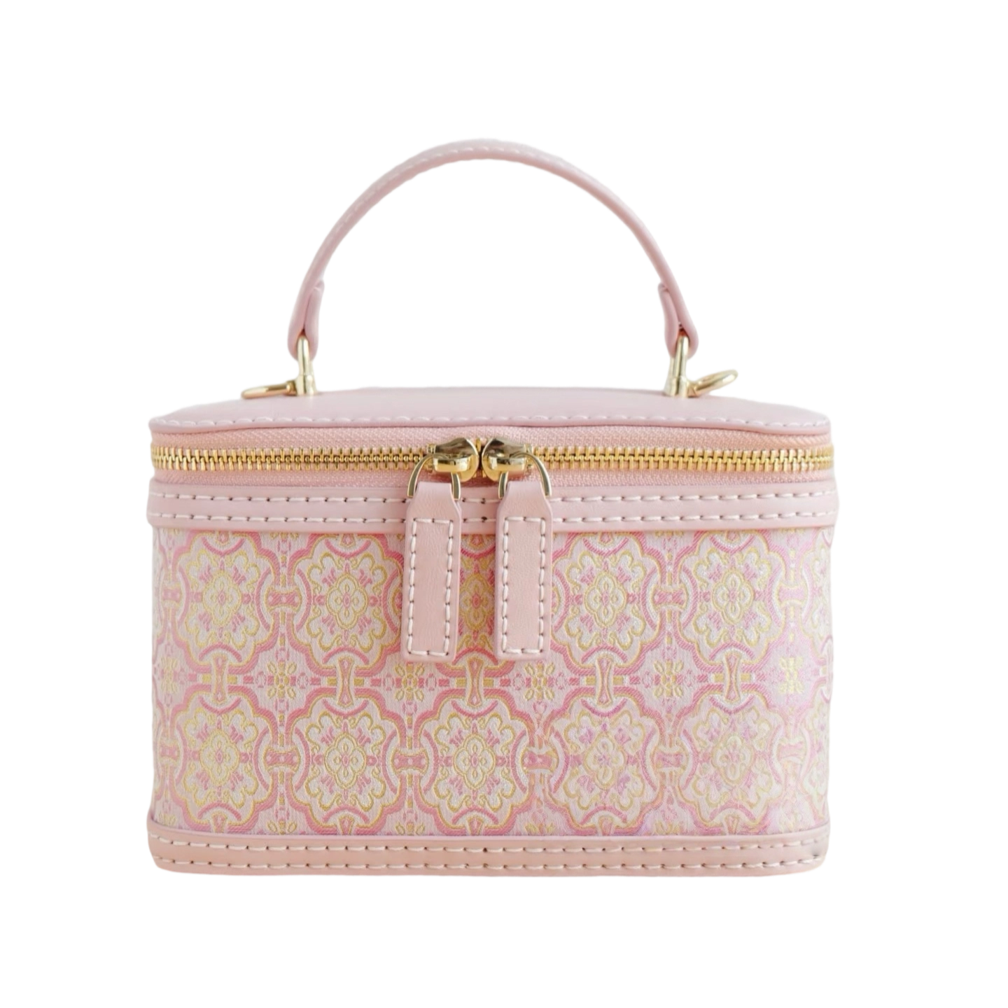 Oval Box Bag -Pink Victory Pattern