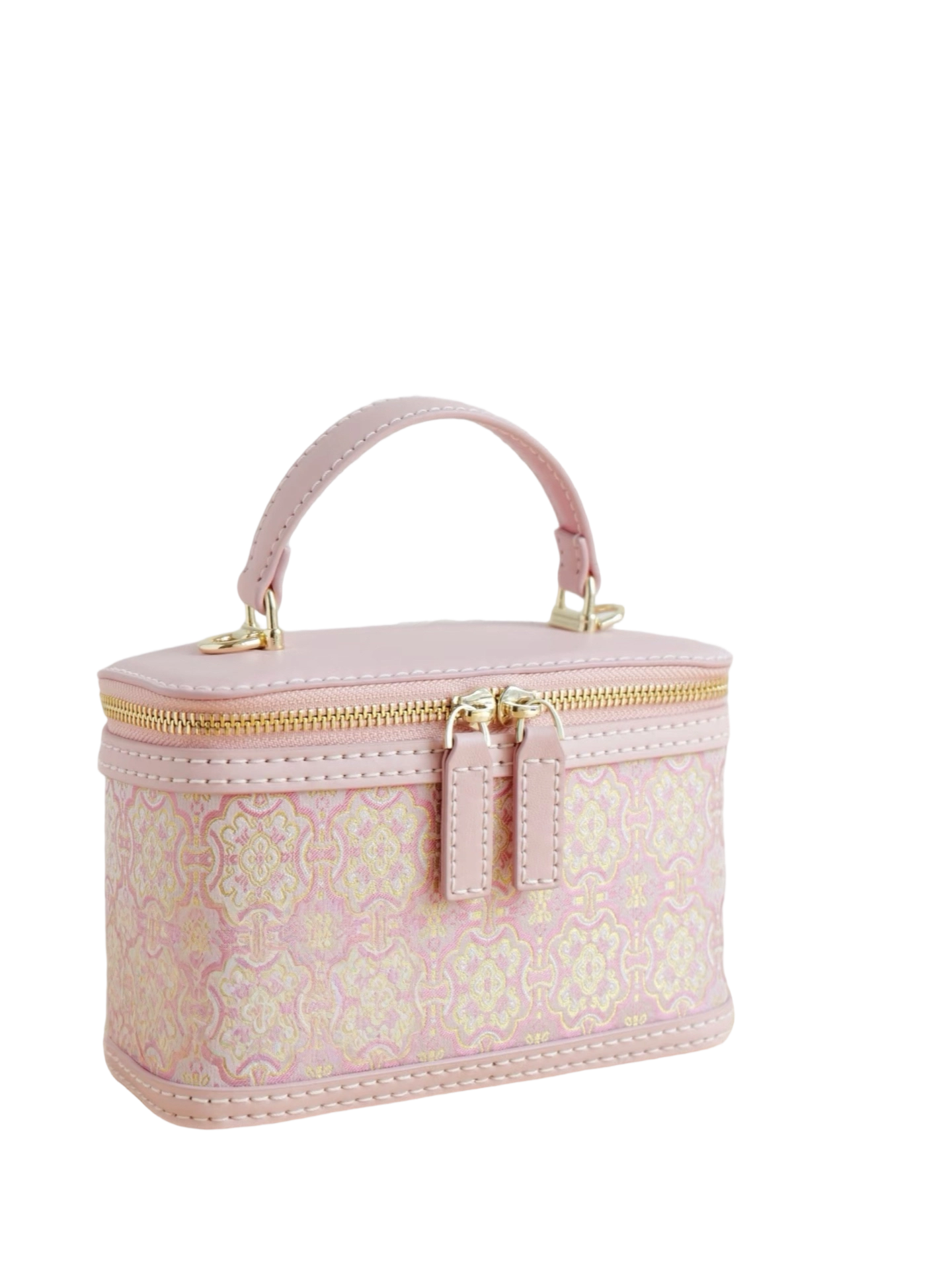 Oval Box Bag -Pink Victory Pattern