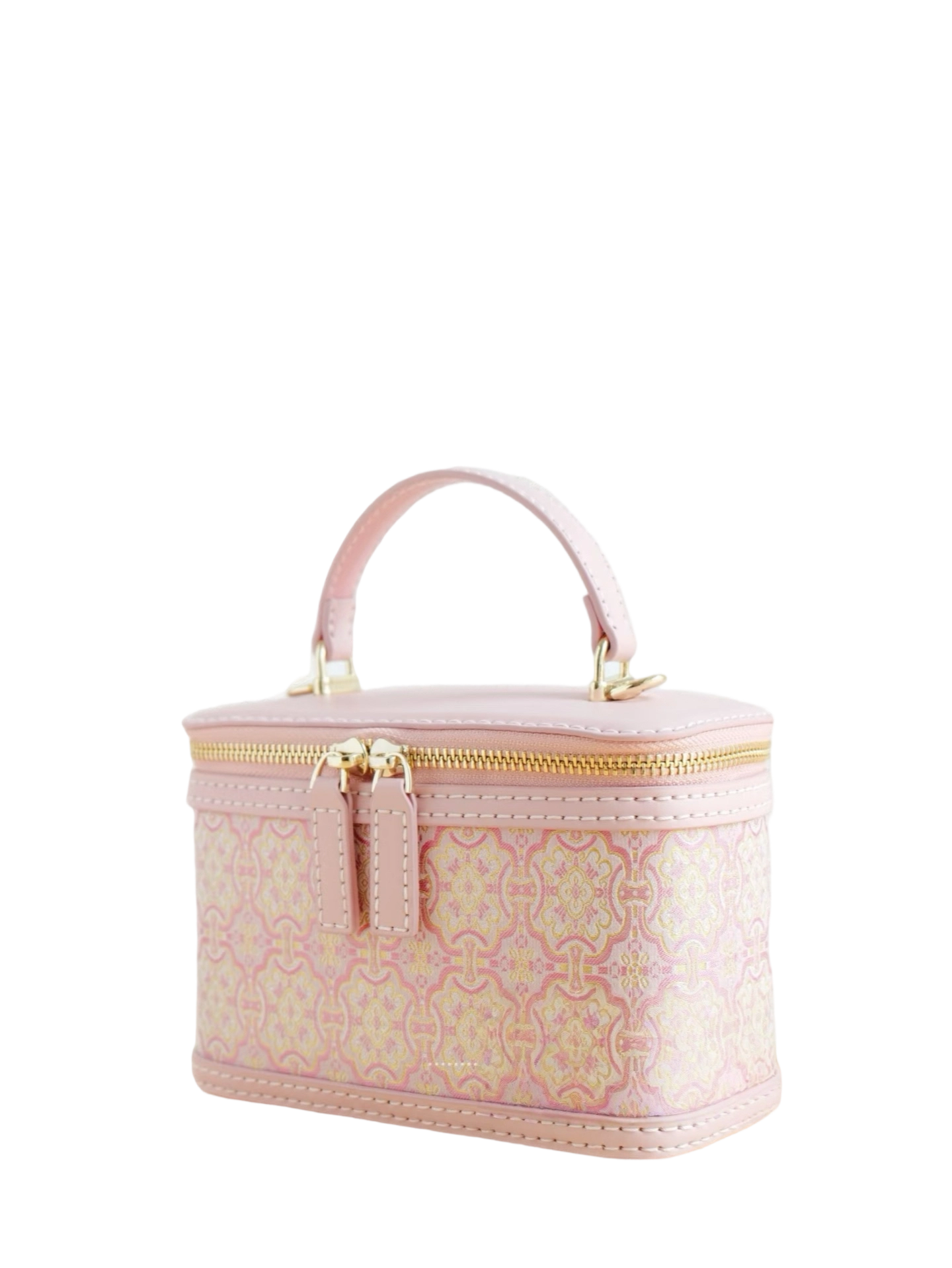 Oval Box Bag -Pink Victory Pattern