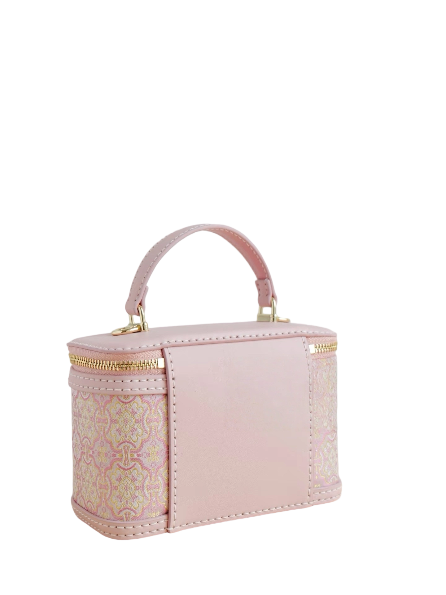 Oval Box Bag -Pink Victory Pattern