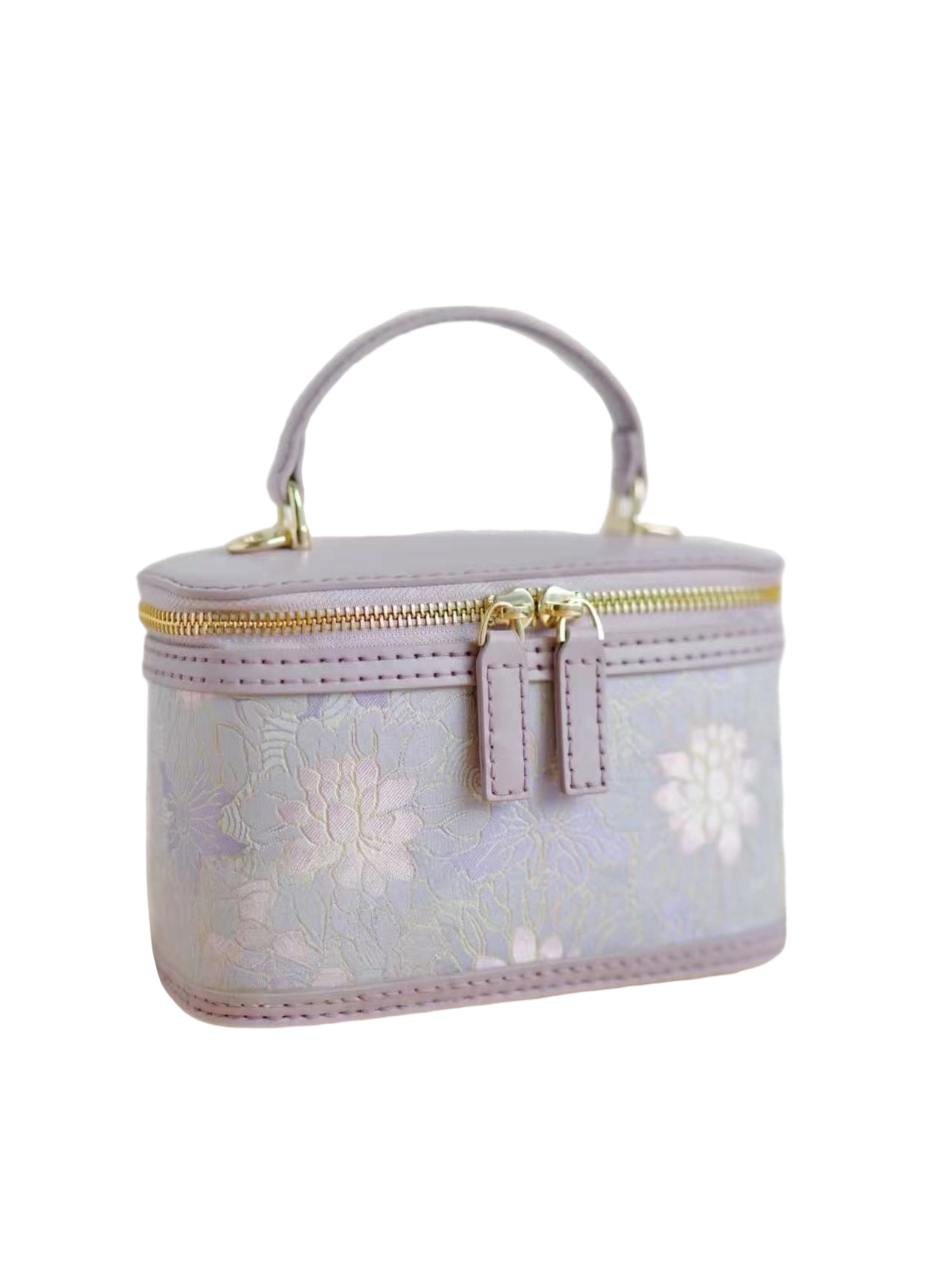 Oval Box Bag - Curved Water Ripple Pattern