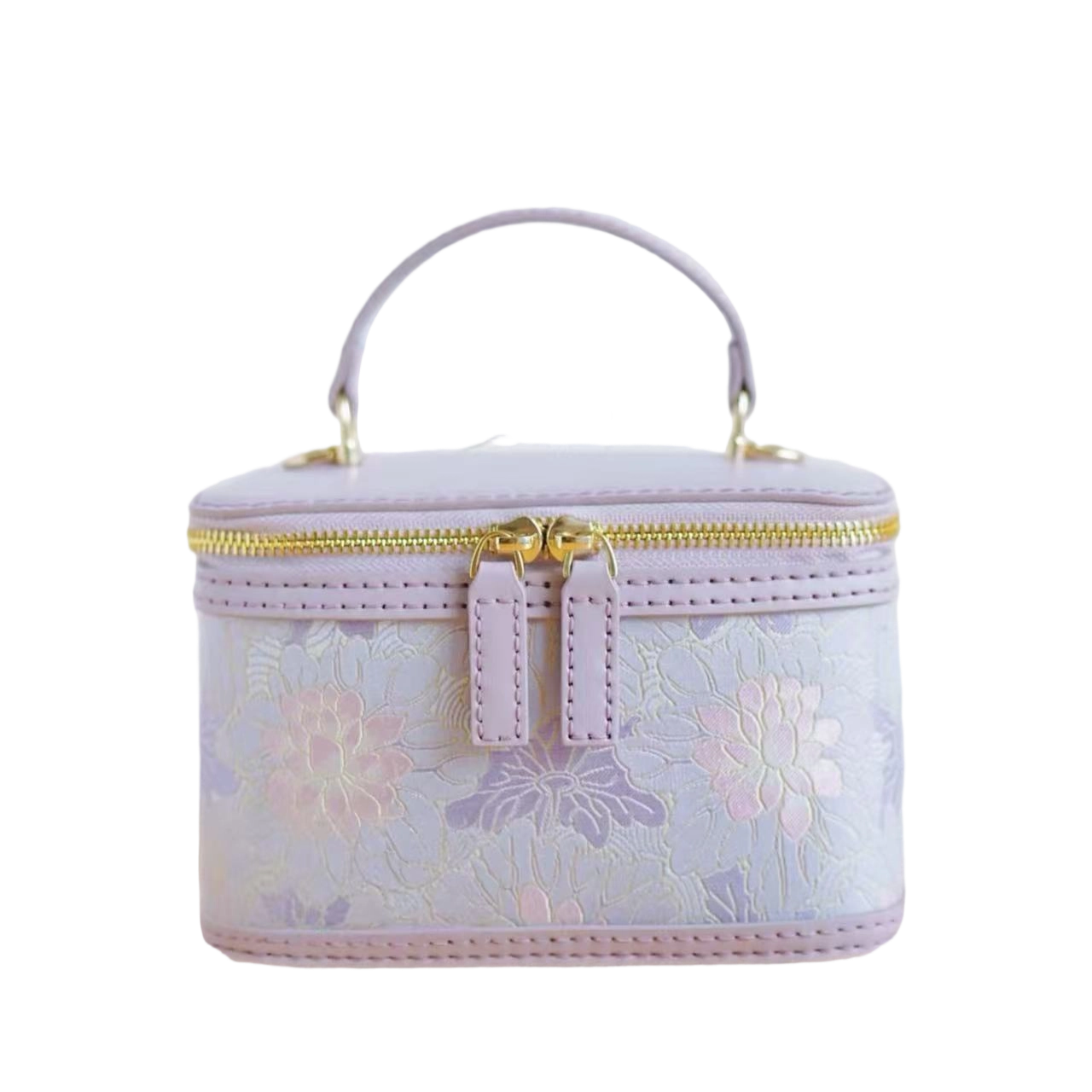 Oval Box Bag - Curved Water Ripple Pattern