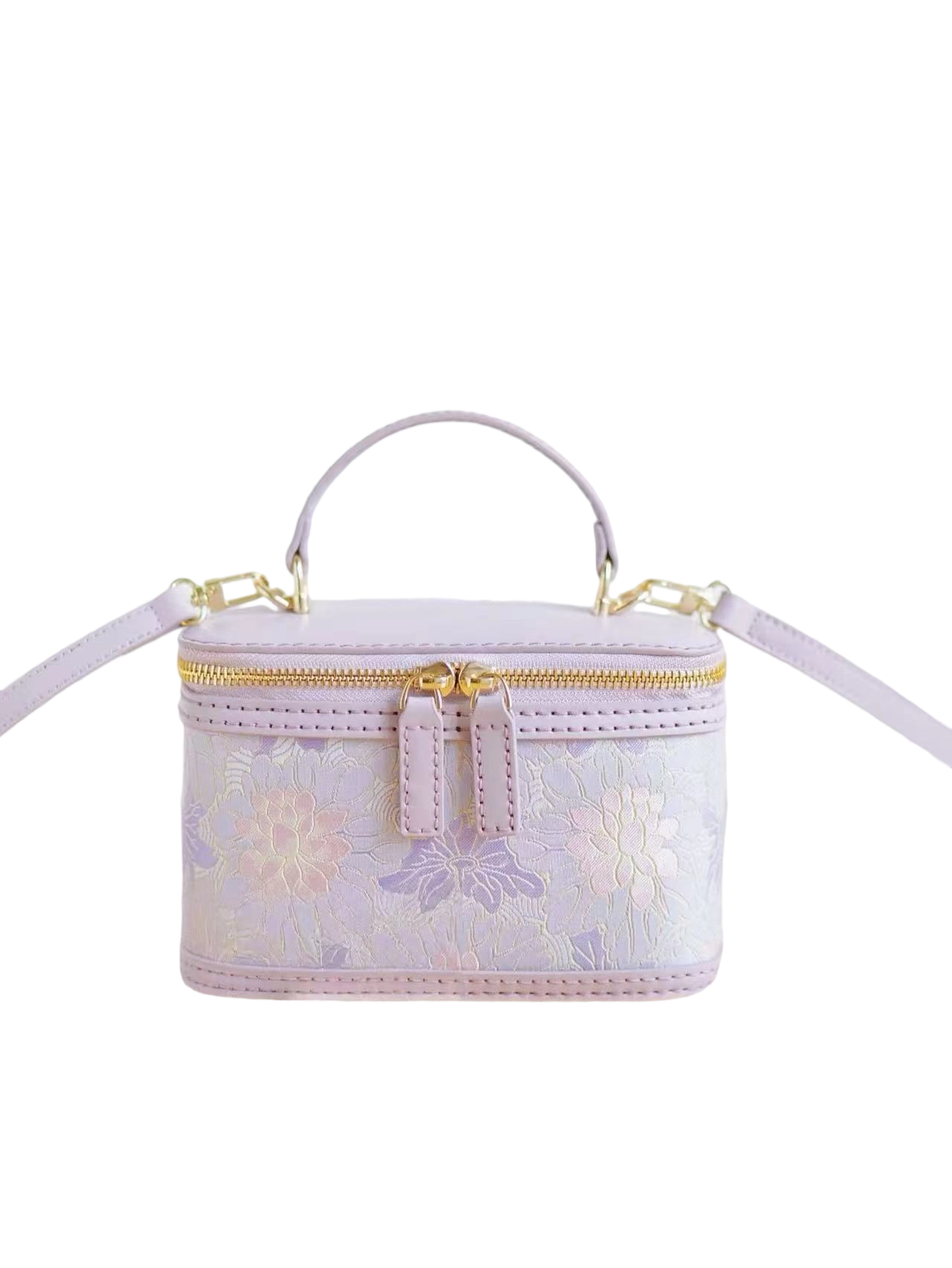 Oval Box Bag - Curved Water Ripple Pattern