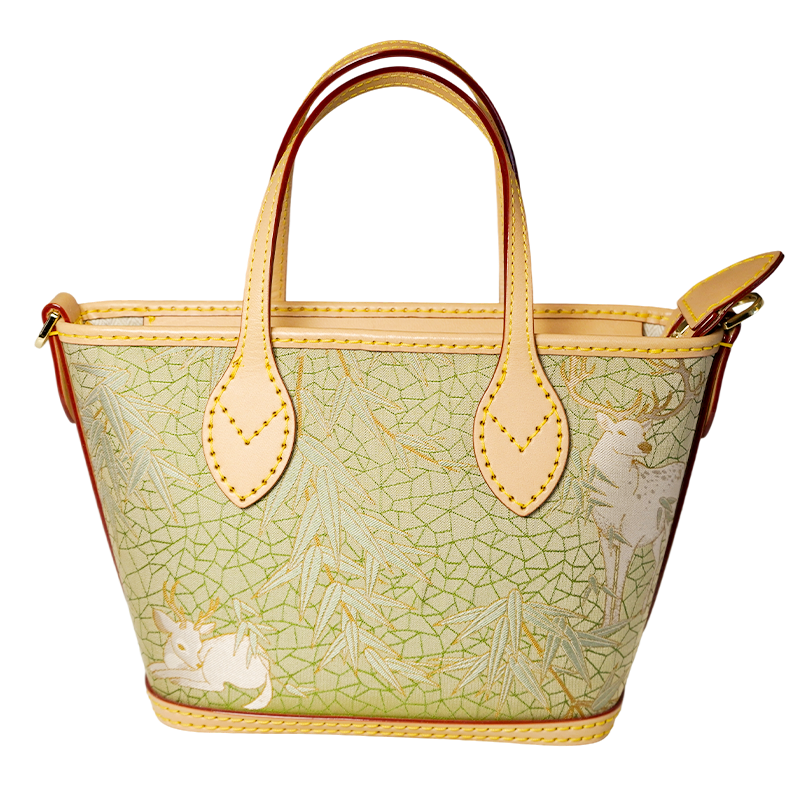 Tote Bag-Harmony of Deer & Bamboo