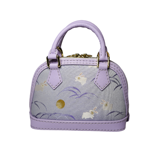 Cowrie bag-Purple Rabbit Rising in the East
