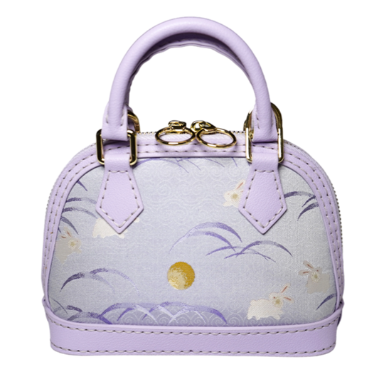 Cowrie bag-Purple Rabbit Rising in the East