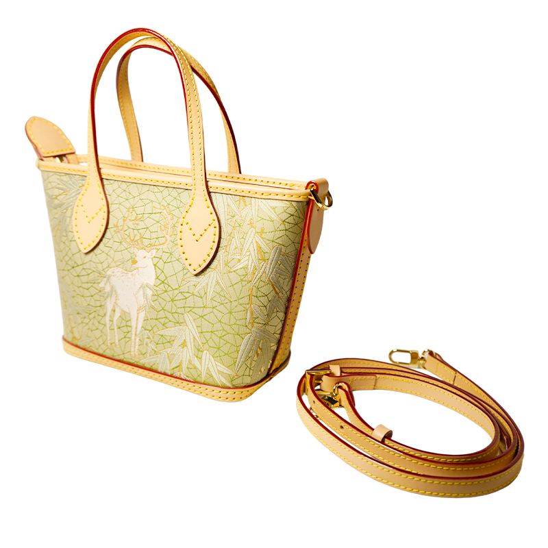 Tote Bag-Harmony of Deer & Bamboo