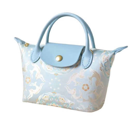 Hobo Tote - Precious Flower and Galloping Deer