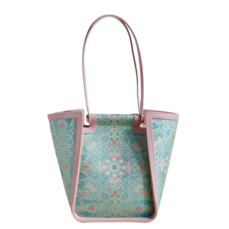 Tote bag-The Colorful Qilin Baoxiang Flower Motif