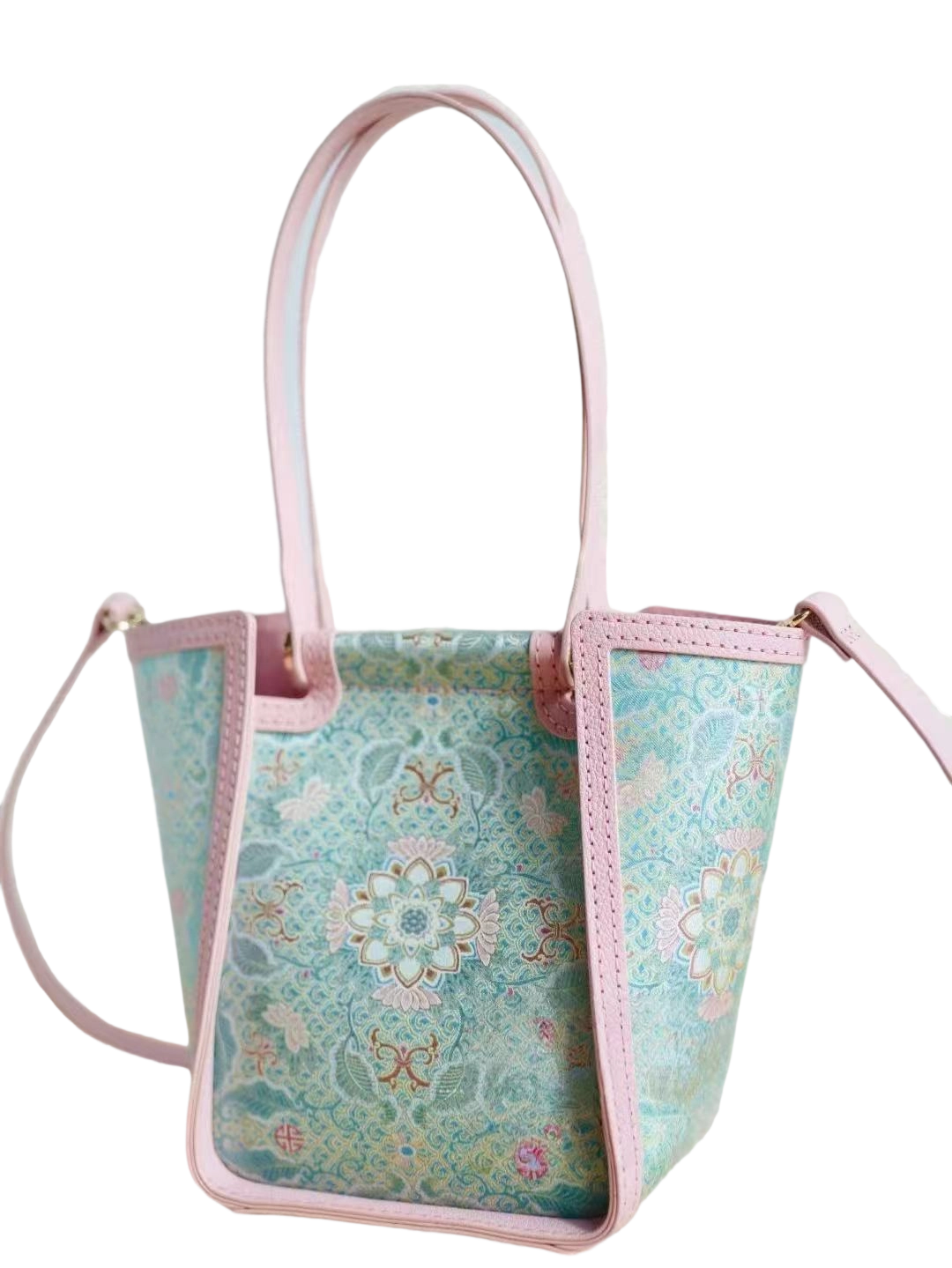 Tote bag-The Colorful Qilin Baoxiang Flower Motif