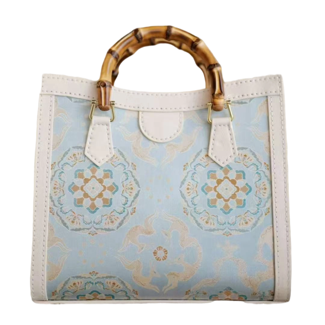 Tote Bag-Precious Flower and Galloping Deer