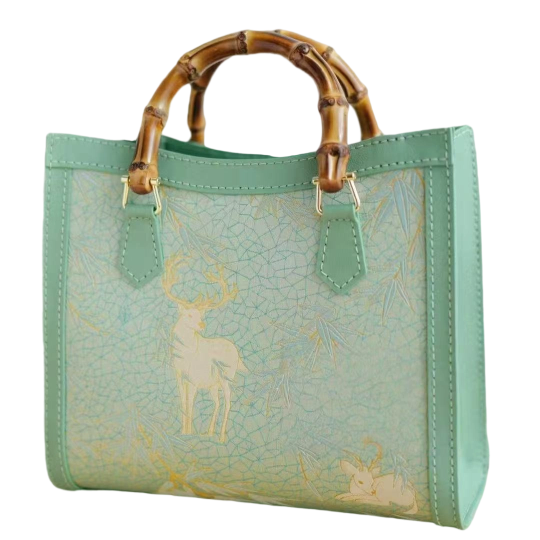 Tote Bag -Harmony of Deer & Bamboo