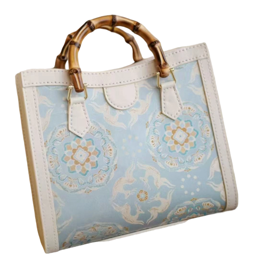Tote Bag-Precious Flower and Galloping Deer