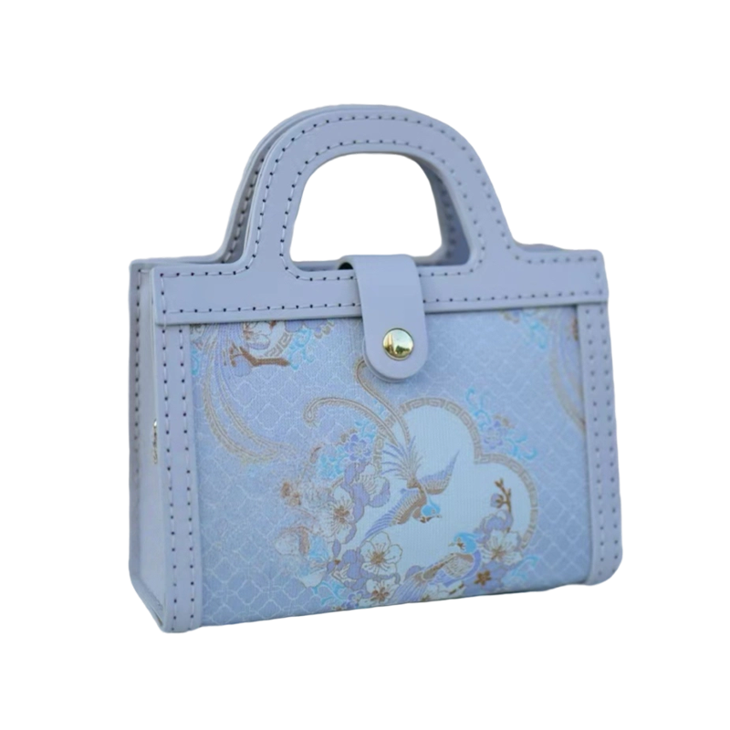 Small Square Bag-Paradise Flycatcher and Apricot Blossoms