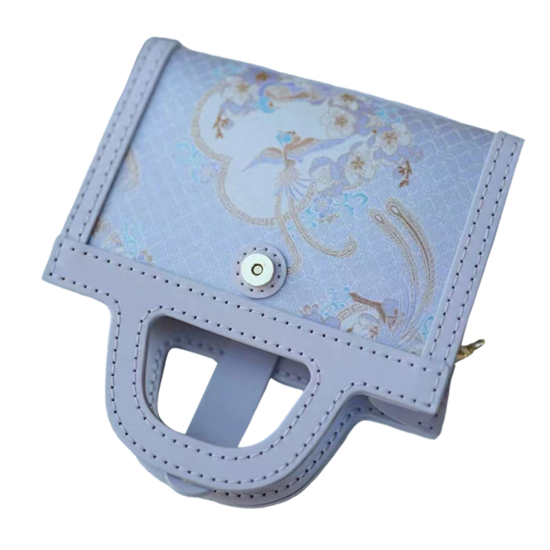 Small Square Bag-Paradise Flycatcher and Apricot Blossoms