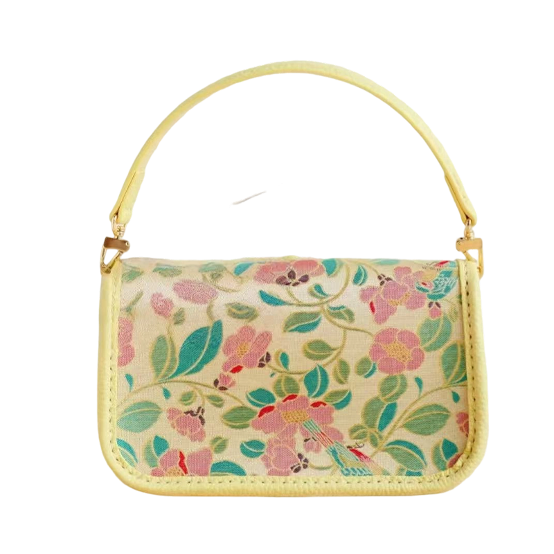 Baguette Bag-Camellia and Bird