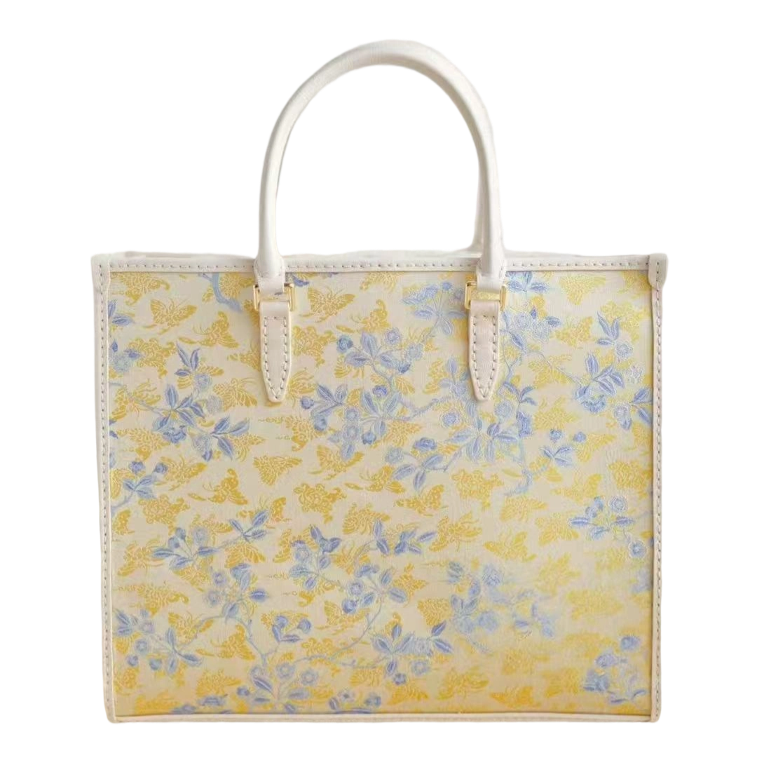 Big Tote-Peach Blossom and Butterfly