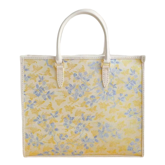 Big Tote-Peach Blossom and Butterfly