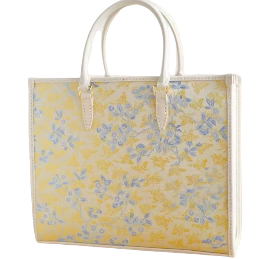 Big Tote-Peach Blossom and Butterfly