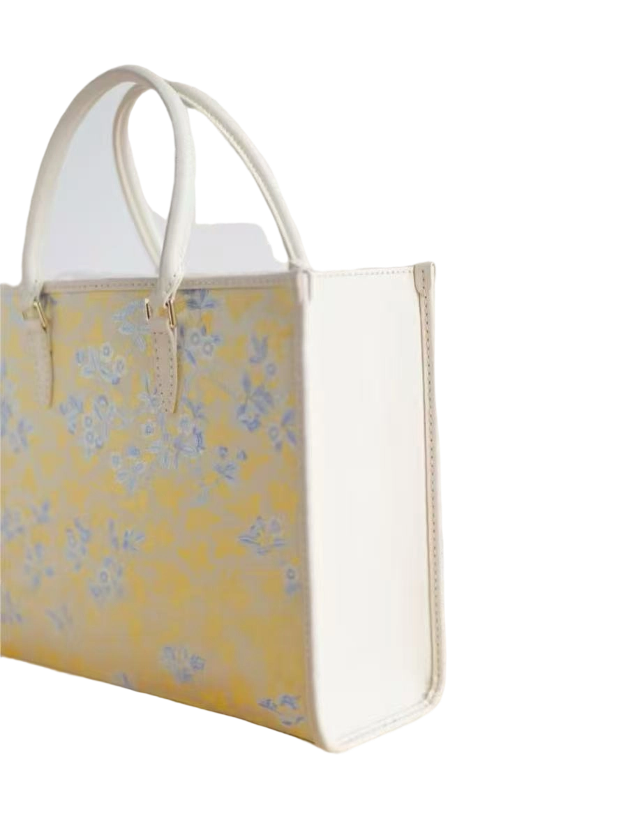 Big Tote-Peach Blossom and Butterfly