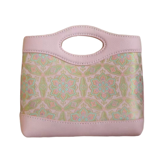 Biscuit Bag-Dunhuang Pink-Gilt Treasure Plate