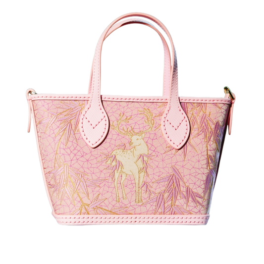 Tote Bag-Harmony of Deer & Bamboo