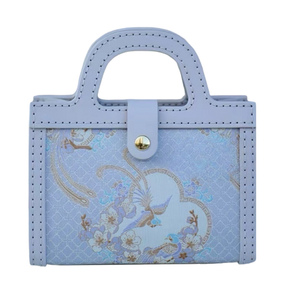 Small Square Bag-Paradise Flycatcher and Apricot Blossoms