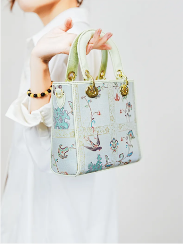 Princess Bag-Garden Swallows Song Brocade
