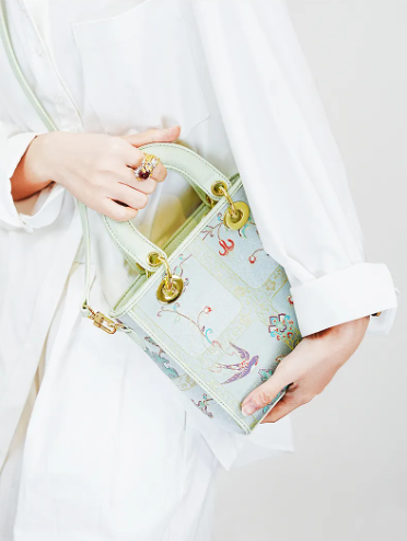 Princess Bag-Garden Swallows Song Brocade