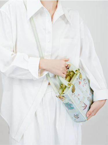 Princess Bag-Garden Swallows Song Brocade