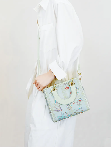 Princess Bag-Garden Swallows Song Brocade