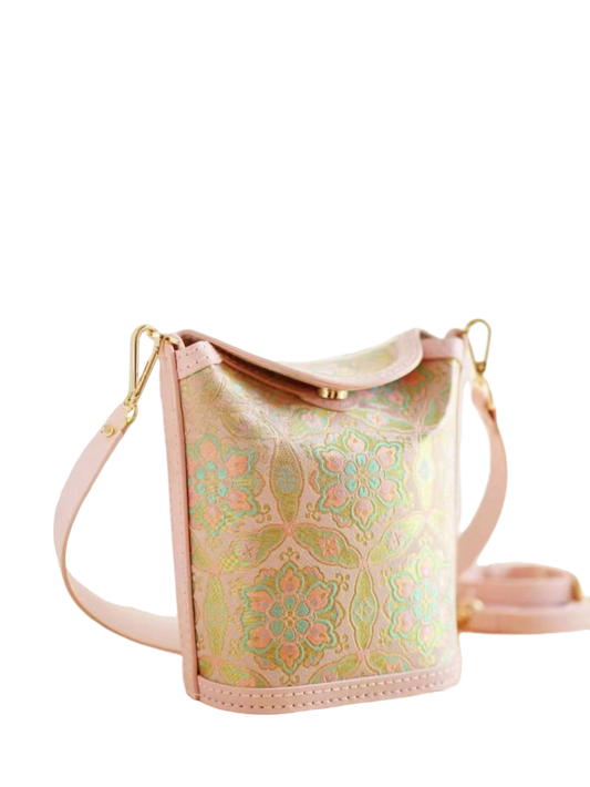 Fries Box Bag-Dunhuang Pink-Gilt Treasure Plate