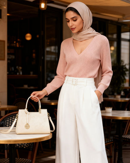 Handheld Bag-Jacquard embroidery