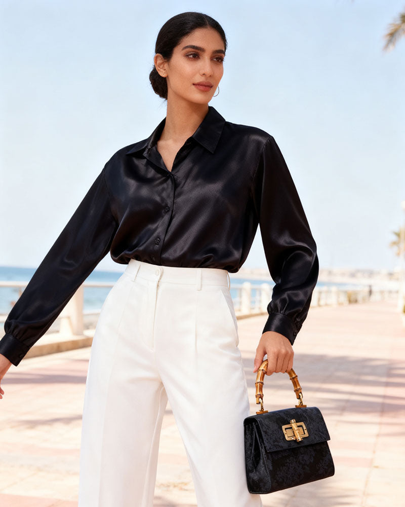 Bamboo Tote-Xiangyun yarn with blue flowers