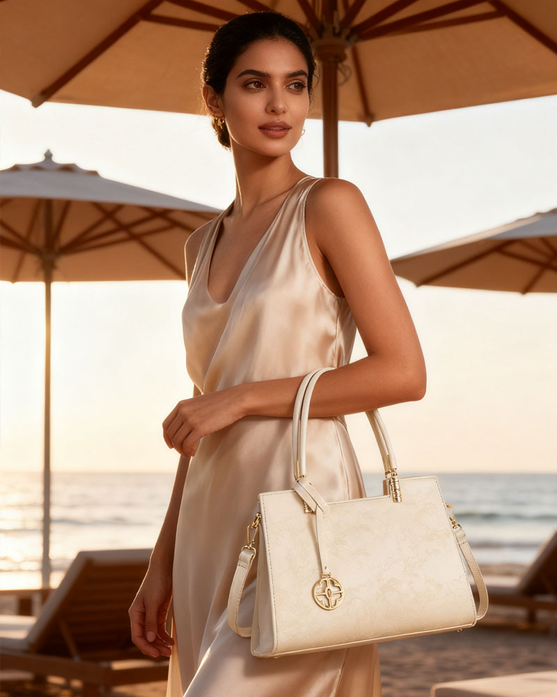 Handheld Bag-Jacquard embroidery