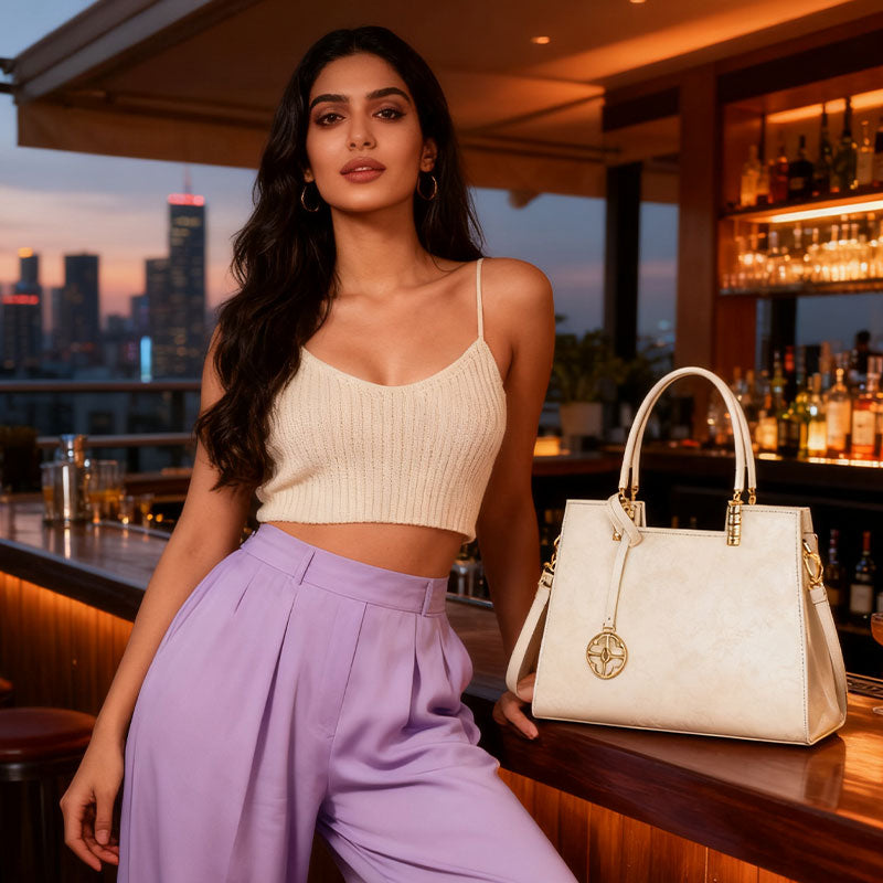 Handheld Bag-Jacquard embroidery