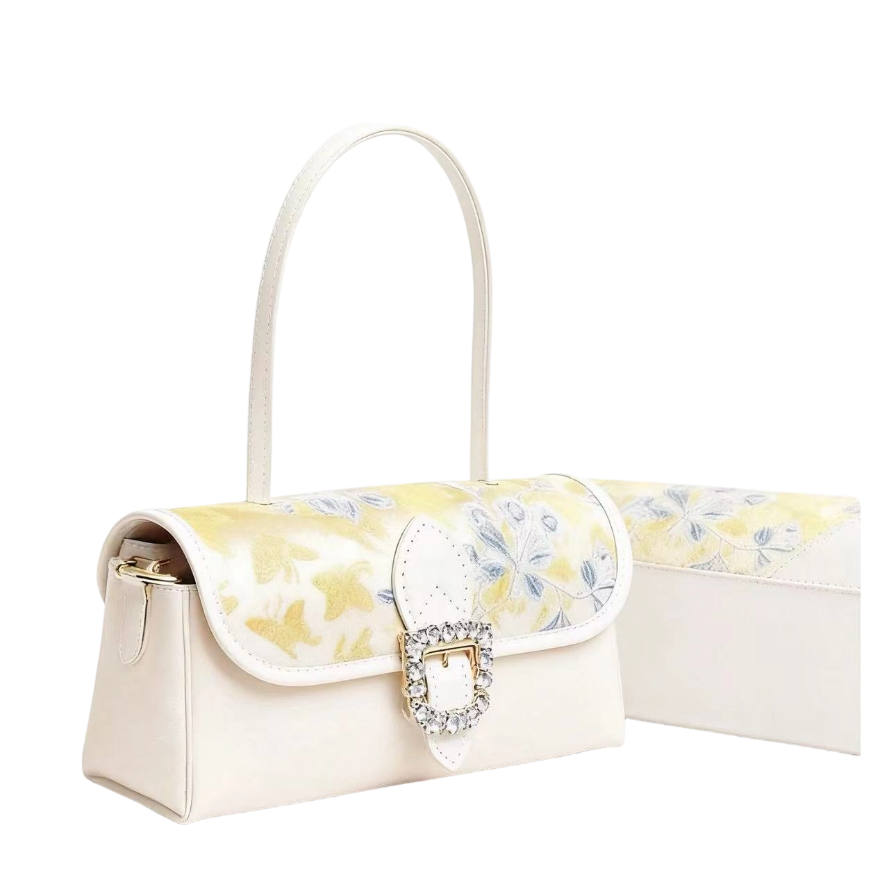 Baguette bag- Flowering Peach Butterfly