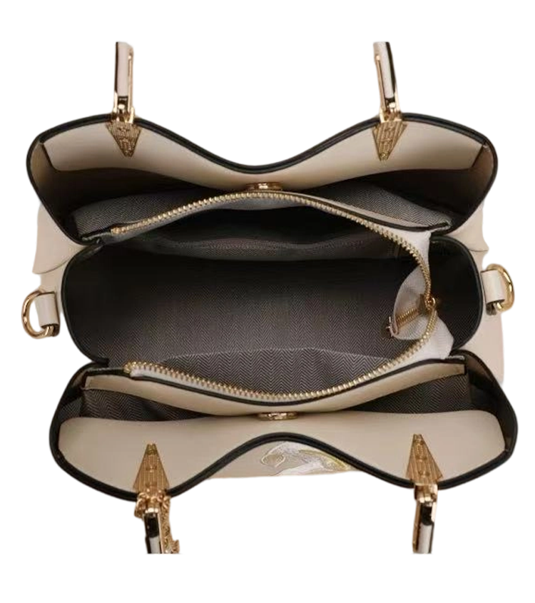 Handheld Bag-Embroidered Fragrant Lily